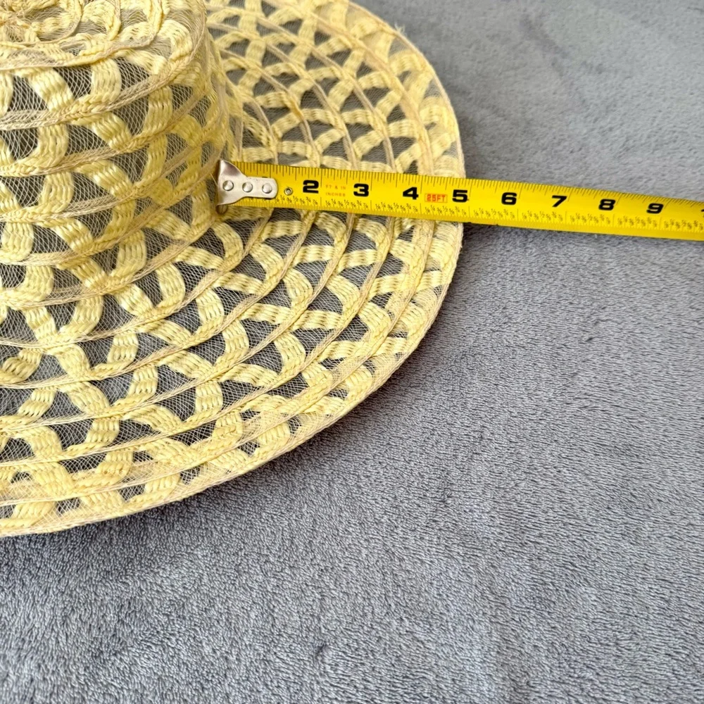 Floppy Light Yellow Women’s Sun Hat, Beach hat